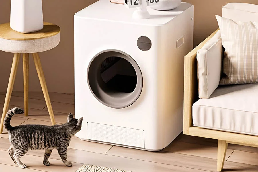 automatic cleaning cat box